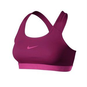 Nike Pro‎ Classic Sports Bra Women's Small Dark Fireberry Pink Dri-FIT